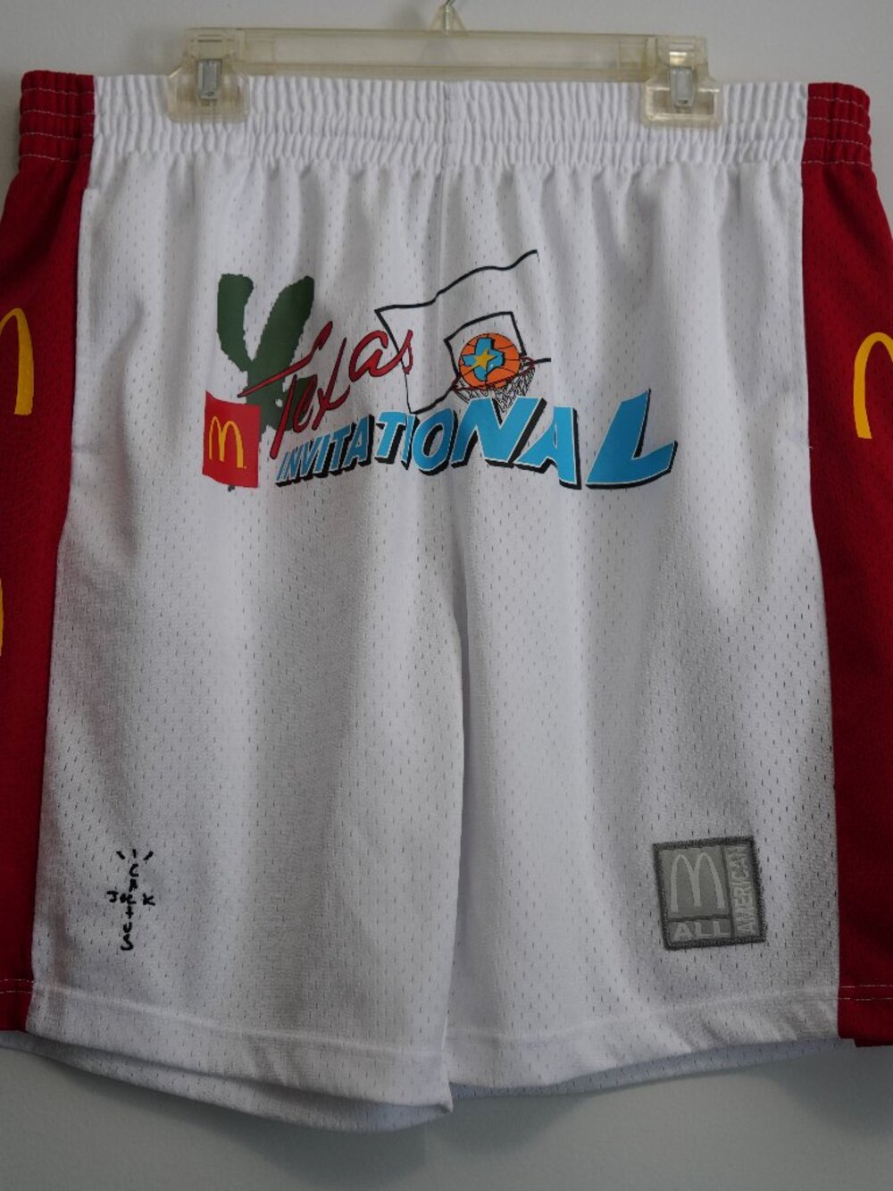 Travis Scott Cactus Jack McDonalds Texas Invitational Mesh Shorts-Mens 2XL